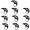 10 Pieces Silicone Bluetooth Earphone Headset Earhook Earbud Clip Loop Black