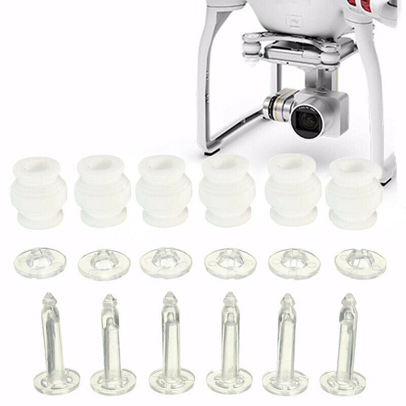 6Pcs Damping Bumper Rubber Ball + Anti-drop Pin Set for DJI Phantom 3 Camera