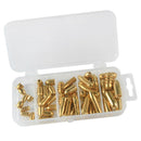 52pcs Copper Sinkers Weights Fast Sinking for Texas Rig Making Bass Fishing