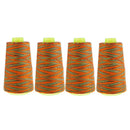 4 Rolls All Purpose Rainbow Polyester Cross Stitch Sewing Supplies Yellow