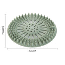 Silicone Sink Strainer Water Stopper Floor Drain Hair Bathtub Plug (Green) A