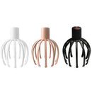 Black Electric Vibration Head Massager LED Red Light Phototherapy Vibrating