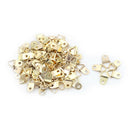 100pcs Mini Golden Triangle D-Ring Picture Photo Frame Hook Hanger 10x20mm ES