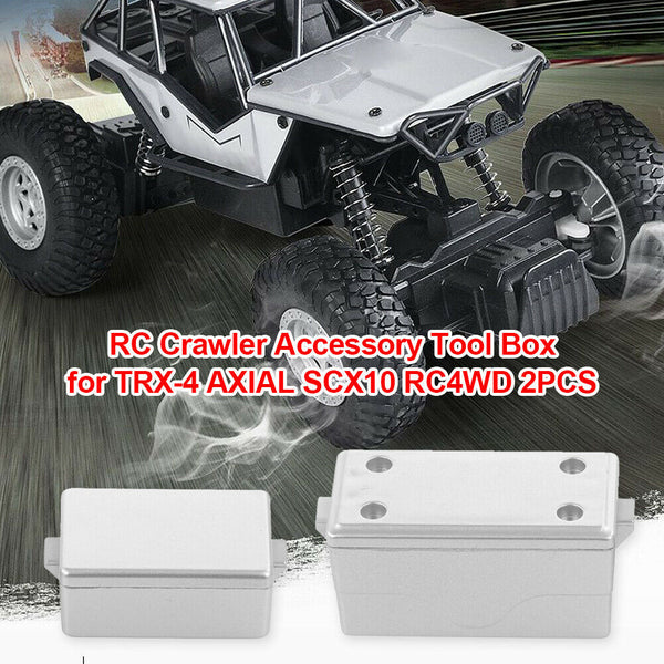 2pcs Hard Plastic Storage Box Decoration Tool for 1/10 RC Crawler Car Parts