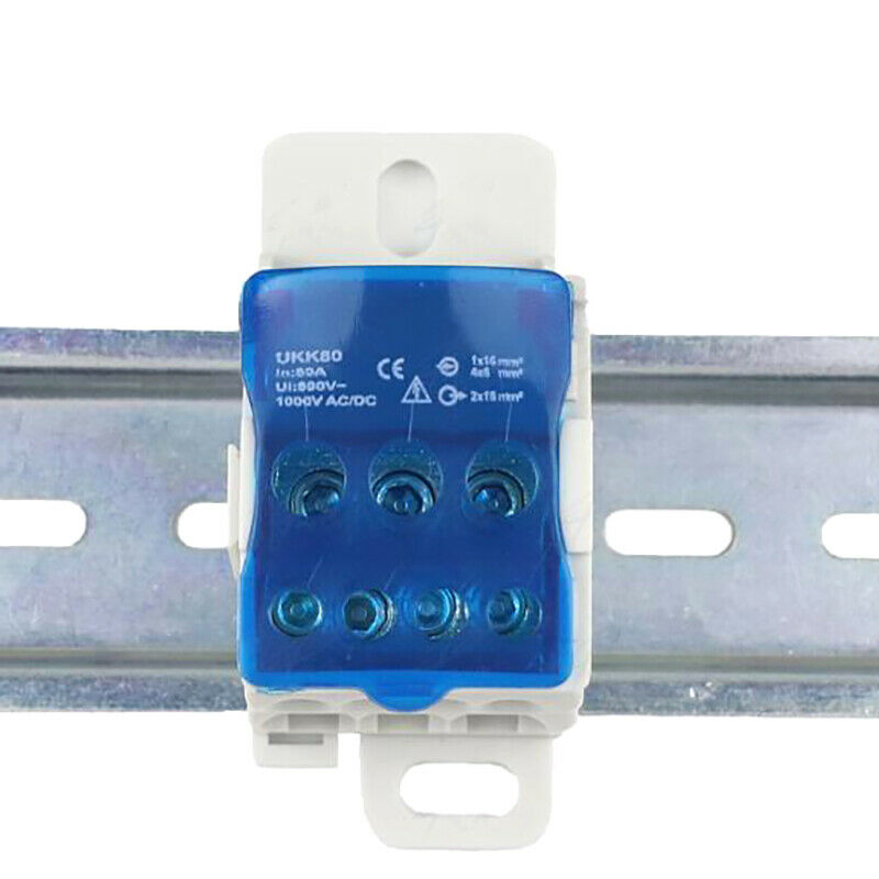 UKK80A Terminal Block Rail distribution Box Universal Electric Wire Connec ty