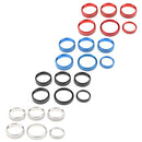 6 Pieces Aluminum Audio A/C Button Cover Decoration Twist Switch Ring Trim for
