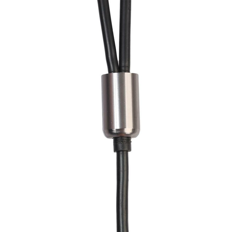 3FT 3.5mm Stereo Male Plug to Dual RCA Audio Male Adapter Speaker Cable Grey