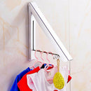 Laundry Clothes Hanger Rack Folding Clothes Racks Wall Mounted Clothes Drying