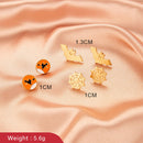 3 Pair Bat Dangles Drop Earrings Halloween Funny Women Ear Stud Jewelry (C) A