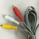 Audio Video AV Composite 3RCA Cable Cord Lead For Wii I6K3 Console.UK A4T5 N6M5