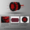 RED Q6 H7 LED Headlight Conversion Kit 25W 3000LM IP68 Aluminum PACK OF TWO