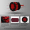 RED Q6 H7 LED Headlight Conversion Kit 25W 3000LM IP68 Aluminum PACK OF TWO