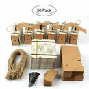 50PCS Wedding Favor Mini Suitcase Gift Box Kraft Sweet Candy Boxes Party  OTL