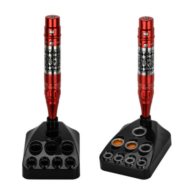 Tattoo Ink Cups Holder 9 Holes Plastic Tattooing Pigment Caps Holder Stand