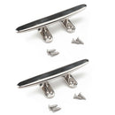 4/5/6 inch 316 Stainless Steel Mooring Cleat Mirror Finish for Boat Yacht Pack 2