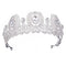 Wedding Crown Queen Headband Rhinestone Big Flower Bridal Tiara Bride Brida V6Y2