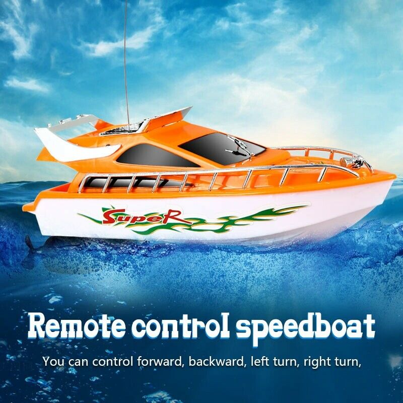 Mini RC Boats 5KM/H ABS Outdoor Electric Remote Control Speedboat Racing To Q1J2