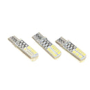 10pcs T10 W5W 24SMD 3014 LED Silica Strobe Flash Tail Lights Brake Stop