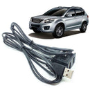 Car Dual USB Port 3.5mm AUX USB Extension Cable Lead Headphone Male Jack Adapter