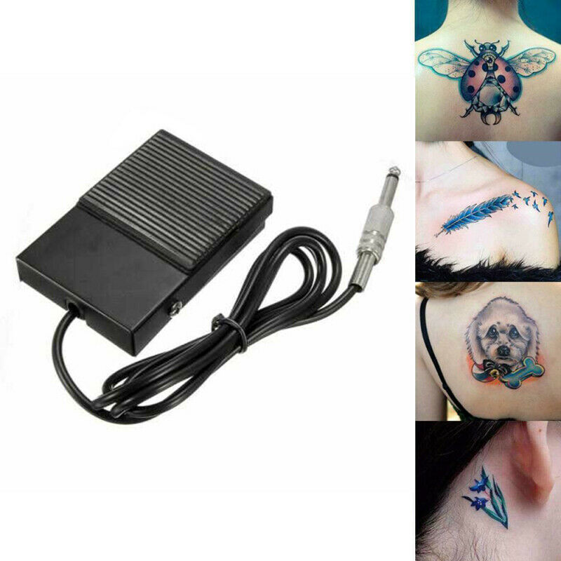 Black Plastic Tattoo Foot Pedal Switch Power Supply Tattoo Machine Acc ZHH