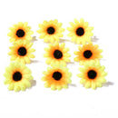100pcs Artificial Small Silk Sunflowers Handmade Wedding Decor Wreath Craft