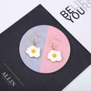 Fashion Acrylic Omelette Egg Drop Dangle Hook Earrings Women Girls Jewelry Gifts