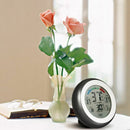 Digital LCD Display Indoor Thermometer Hygrometer Round Wireless Electronic S3F4