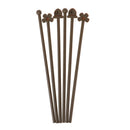 6pcs/set Long Handle Stir Stick Coffee Soup Drink Dessert Juice Silicone St a Gw