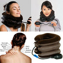 Air Inflatable Pillow Cervical Neck Head Pain Traction Support Brace Device Intr
