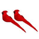 2Pcs Artificial Feathered Birds for Christmas Ornament Decorations, Arts and