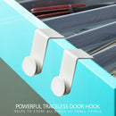2pcs/set ABS Seamless Kitchen Door Hooks Cabinet Clothes Storage Hanger