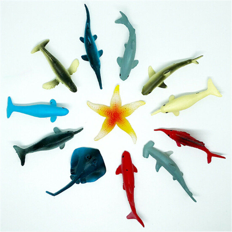 5Pcs Plastic Sea Marine Animal Figures Ocean Creatures Sea Life Crab Kids ToyLJ