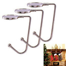 4 Pieces Christmas Stocking Holders Mantle Hooks Hanger Christmas Stocking A Nw