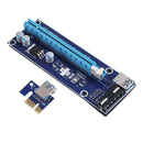 PCI-E 1x to 16x Extender Adapter Card USB3.0 Data Cable Power Cable Kit