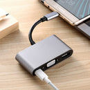5 In 1 Type C USB 3.1 Home Office Universal Plug And Play HDMI Adapter USB C Hub
