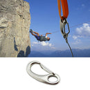 10Pcs Stainless Steel Spring Snap Hook Clips Buckle Shackle Claw  Marine B MMK