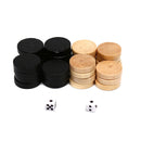 32Pcs Draughts/Checkers/Backgammon Chess Piece for Kids Board Game Learn 3C