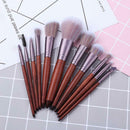 11pcs Makeup Brushes Bag Set Durable Eyeshadow Concealer Brush Beauty Tool