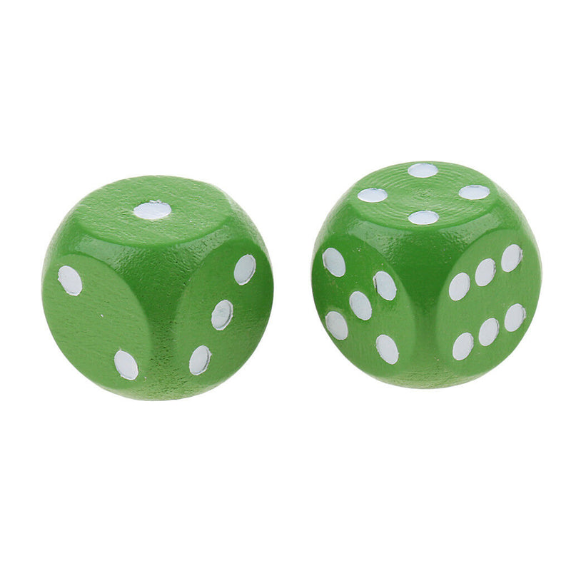 20x Wood Dice D6 Drinking Dice for DND TRPG MTG Table Games Toys Party Dices
