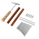 17 Keys Kalimba DIY Replacement Parts with Keys Bridge Tuning Hammer Kit