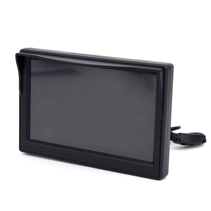 5 Inch HD Screen Monitor For Car Rearview Reverse Backup Parking Camera Cam FT