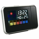 Digital Weather Temperature Humidity Wall Projection Snooze Alarm Clock LED Y7K4