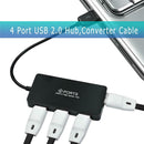 4 Port USB 2.0 Hub Splitter Adapter Converter Cable for PC Laptops Notebook