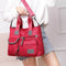 red New Ladies Fashion Waterproof Oxford Tote Bag Casual Nylon Shoulder Bag B1B8