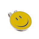 Yellow Smile Face Magnetic Hat Clip Golf Ball Marker for Golf Cap Visor