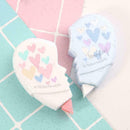 2 Pcs/pack Love Heart Correction Cute Tape Stationery Office School Supplie U8U0