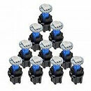 PC74 T5 LED Twist Socket Instrument Panel Cluster Plug Dash Blue Light Bulbs x10
