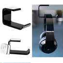 Durable Under Desk Wall Mounted Acrylic Headphone Bracket Hook Sticky Stand