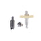 Metal worm wheel reduction gear set plastic gear reducer kit for diy accessory
