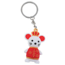 Lucky mouse keychain Keyring Fashion Pendant keychain New Year Gifts for Kid@